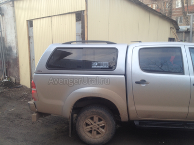 Кунг на Toyota Hilux Vigo 2005-2015 Carryboy S2 серебристый 1D6 от AvengerUral.ru Екб, Пермь, Тюмень