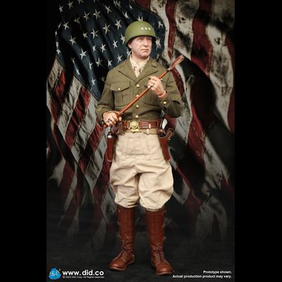 Генерал армии США Джордж Смит Паттон-младший - КОЛЛЕКЦИОННАЯ ФИГУРКА 1/6 WWII General Of The United States Army George Smith Patton Jr. (A80164) - DID