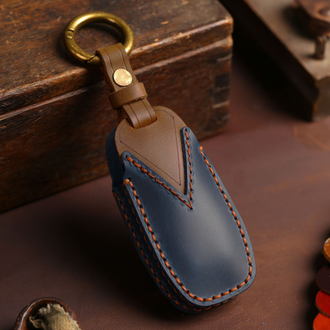 Синий чехол для смарт ключа Ford Mondeo 5, Focus 4 (3 кнопки)