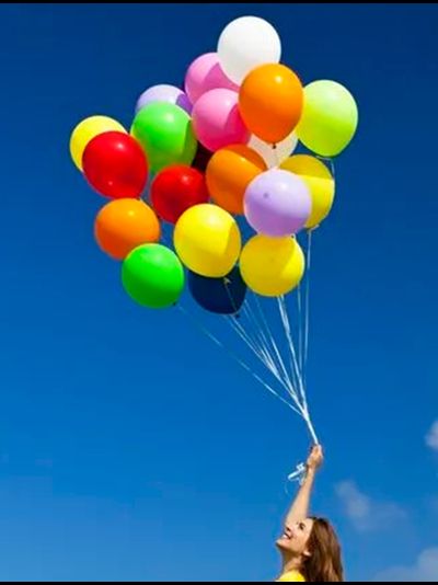 Облако гелиевых шаров &quot;Радуга&quot;
