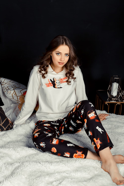 Флисовый костюм "Зайка" - длинный топ