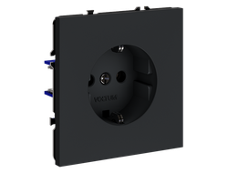 VLS040107 Розетка с заземлением 16А, графит-1