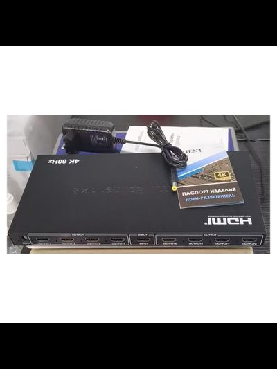 HDMI-разветвитель один на 8 4к (ULTRA HD 4K/60Hz (3840x2160) и ниже) HSP0108HV2-2.0