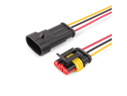 Разъем герметичный автомобильный РГА-3П с проводом