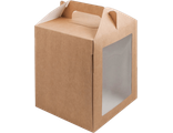 Коробка для прян. домика/кулича (крафт), 160*160*200мм