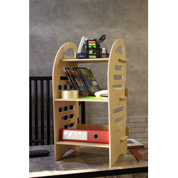 (МКФ0500) Мебель-конструктор из фанеры напольный стеллаж "S"