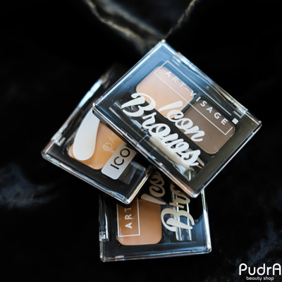 ART VISAGE Двойные тени для бровей "ICON BROWS" с кисточкой и пинцетом | Арт Визаж