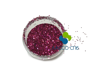 Полиэстровые блёстки глиттер Пурпурный 0,4 мм