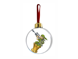 Шар елочный на 23 февраля №12