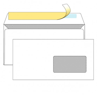Конверт С5, 162х229, с окном 45х90, декстрин, запечатка, 906