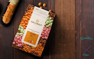 Шоколад оранжевый Orange со вкусом апельсина CALLEBAUT, 200 гр