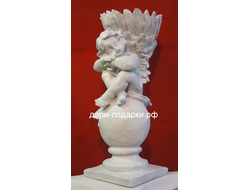 Ангел на шаре с вазой-кашпо 47*27см   3,3кг   полистоун Россия 2486-013221-2* В кашпо можно посадить цветок