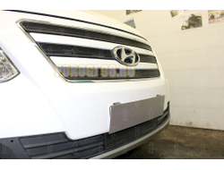 Защита радиатора Hyundai Starex H1 II 2015-2018 black низ