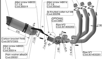 Выхлопная система - LEOVINCE LV One Evo Black 14228EBU