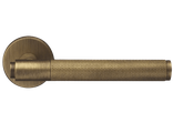 Дверные ручки Morelli Luxury BRIDGE R6 BGO, с усиленной розеткой, цвет - Матовая бронза