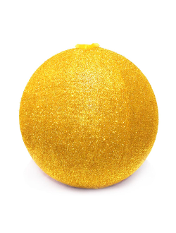Шар тканевый с блестками, 60 см, золотой