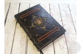 винтажный ежедневник из натуральной кожи