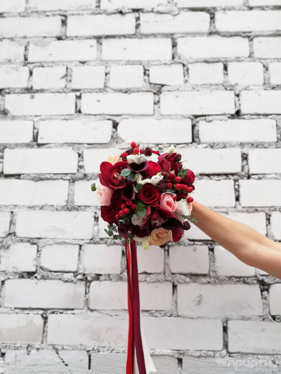 Букет невесты & Бутоньерка № 1331