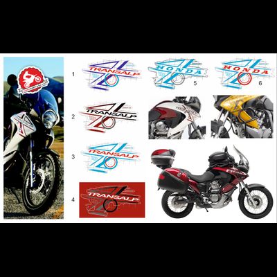 Наклейки на мотоцикл honda transalp #329