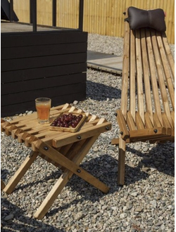 Столик Кентукки 43см*43см Карельская сосна