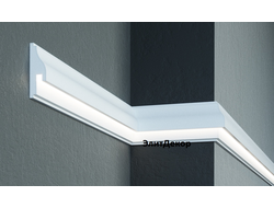 Фасадный молдинг для подсветки из пенополистирола Leptonika MC306LED с эластичным покрытием DarMix