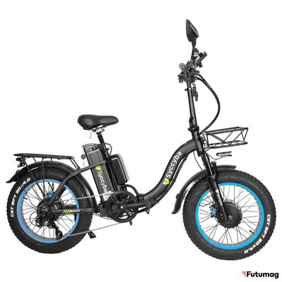 Электровелосипед Syccyba H2 (F11) DUAL 20AH синий