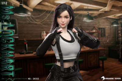 Тифа Локхарт (Final Fantasy VII Remake) - КОЛЛЕКЦИОННАЯ ФИГУРКА 1/12 Fantasy Female Warrior (SK005) - SHARKTOYS