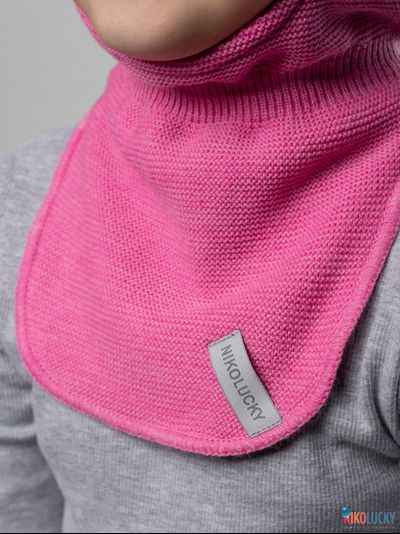 Шапка-шлем 21101-12 подклад 100% полиэстер, ярко-розовый 54-56