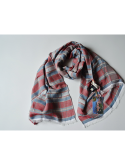 Клетчатый платок из хлопка Vizio Италия F 56 фото