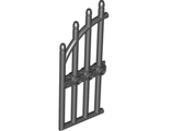 Door 1 x 4 x 9 Arched Gate with Bars and Three Studs, Black (42448 / 4169414 / 6008363)