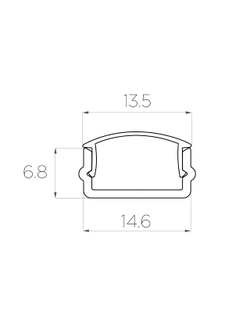 Алюминиевый профиль 4L-1606-S ANOD
