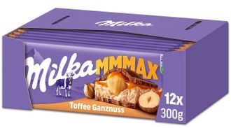 Шоколад Milka Toffee Ganznuss 300гр (12 шт)