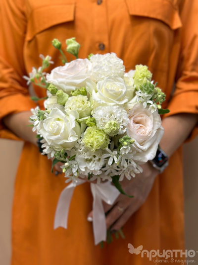 Букет невесты & Бутоньерка № 1304