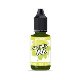 алкогольные чернила Cernit alcohol ink, цвет-lime green 601 (зеленый лайм), объем-20 мл
