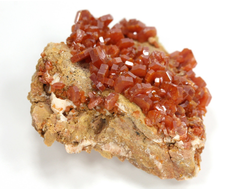 Ванадинит, кристаллы на породе, Марокко (47*43*21 мм, 47 г) №35888