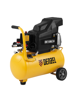Компрессор воздушный DK1500/24, Х-PRO 1.5 кВт, 230 л/мин, 24 л Denzel