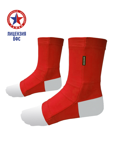 Суппорт голеностопа для пляжного самбо Bravegard Ascend красный