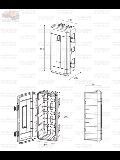 Пенал для огнетушителя DR 6-9
