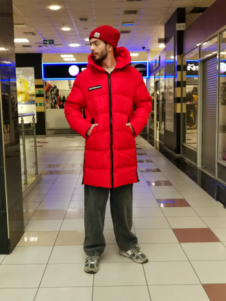 Куртка зимняя Booomerangs Puffer Long Red