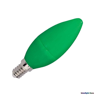 Ecola LED Color B37 6w Green E14