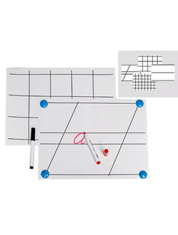 Комплект таблиц для демонстрации техники письма на линейках и в клетках