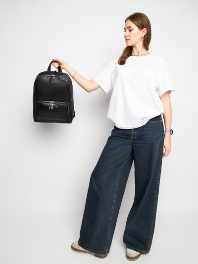 Женский кожаный рюкзак Vicenza Premium black (арт. 
3105-51)