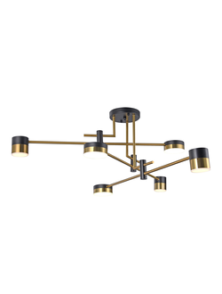 07653-6 Люстра Милли черный/бронза Led 6*12W