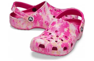 CROCS CLASSIC BLEACH DYE CLOG РОЗОВЫЕ