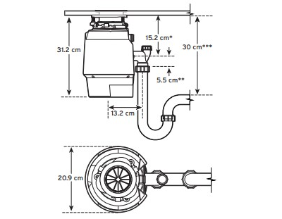 Измельчитель пищевых отходов InSinkErator Premium 550EC