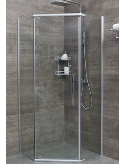 Душевое ограждение ERLIT ER10109V-C1 (90*90*200) пятиугольное, прозрачное