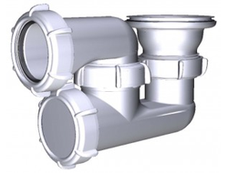 Сифон для душевого поддона регулируемый Aquant V215-65 [46009]