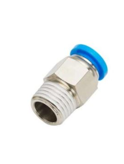 KQH06-01S-XLN01 - Прямое быстроразъёмное/резьбовое соединение, б/р 6 - R1/8''