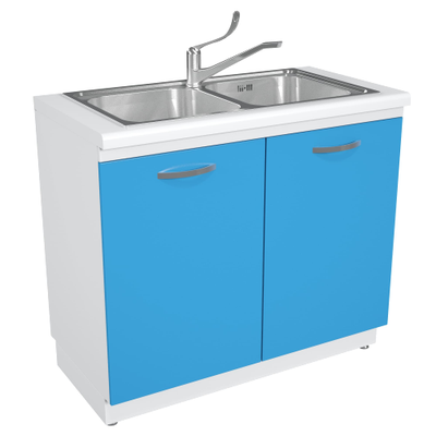 Тумба медицинская металлическая на подиуме ТММ-2.0