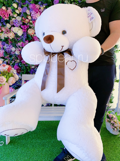 Большой плюшевый медведь 150 см белый Михель